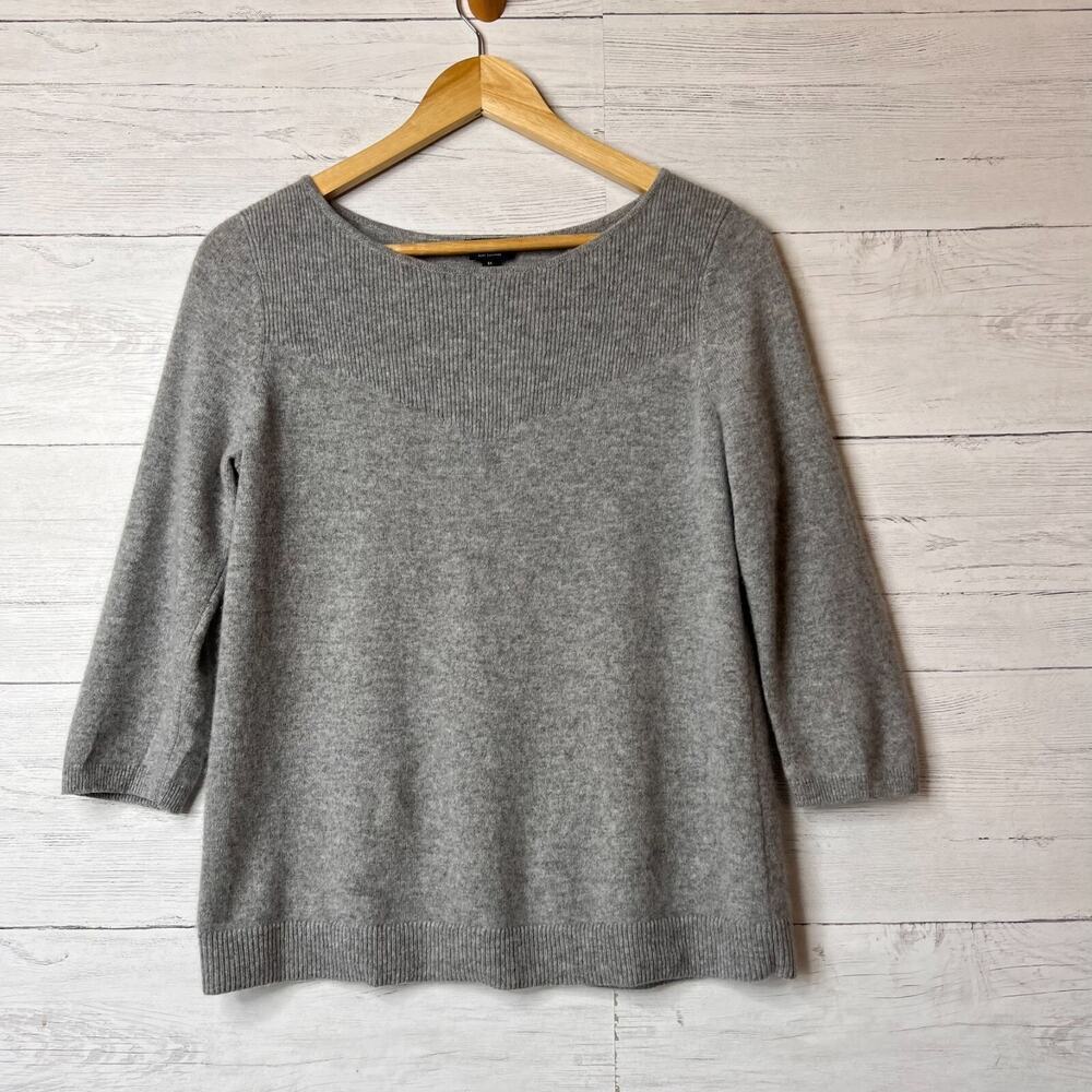 Talbots Sweater Womens Size Medium Pure 100% Cashmere Round Neckline Ribbed Soft
